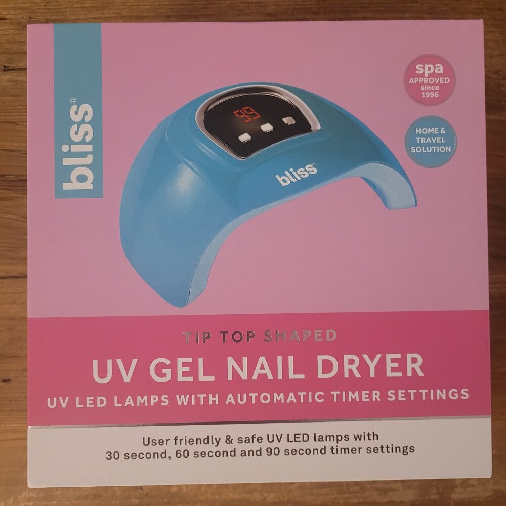 NWT Bliss UV Gel Nail Dryer Lamp